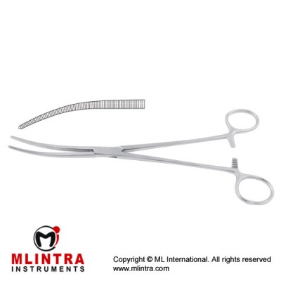 Crafoord Haemostatic Forceps Curved Stainless Steel, 18 cm - 7"